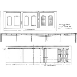 Sandy River Railroad Roundhouse 2 Sheets