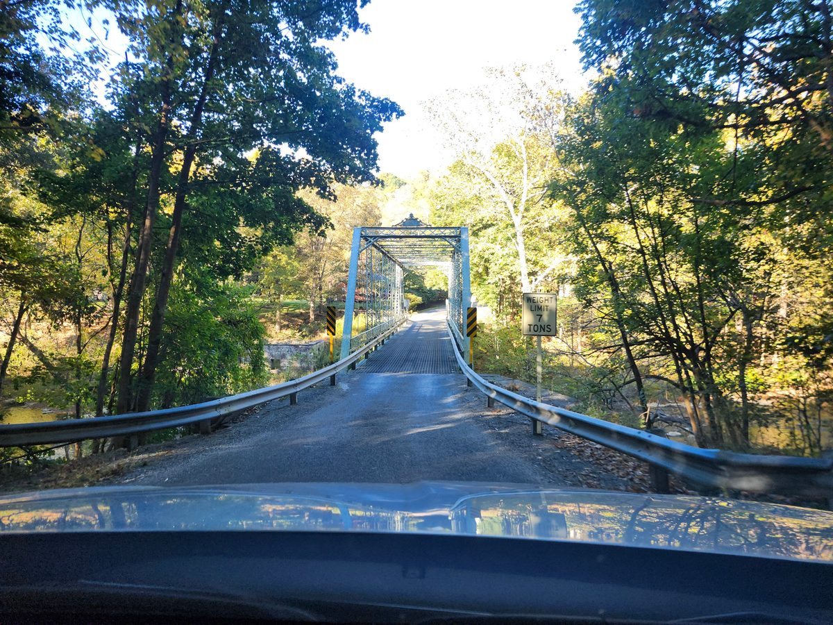Fredericktown historic steel truss bridge